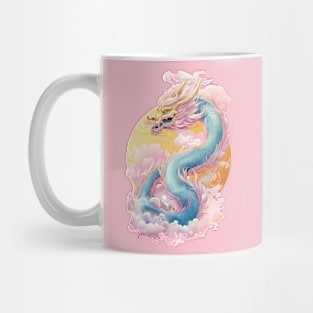 Golden Rose Mythical Dragon Mug